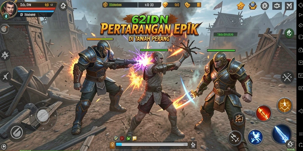 Gameplay Battle Royale yang intens dan menarik di 62IDN.