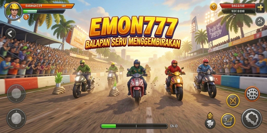 Gameplay balapan yang mendebarkan di EMON777 dengan grafik yang memukau.
