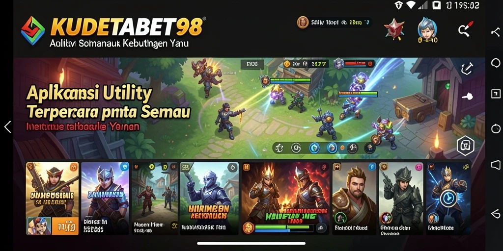 Tangkapan layar utama KUDETABET98 menunjukkan kemudahan penggunaan aplikasi Utility.