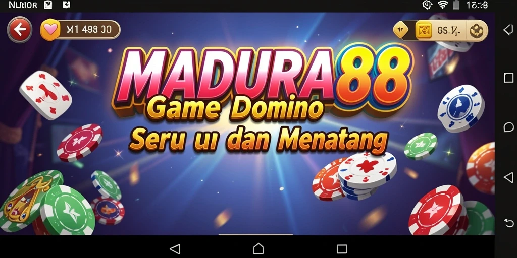 Tampilan menarik dari gameplay Domino di MADURA88.