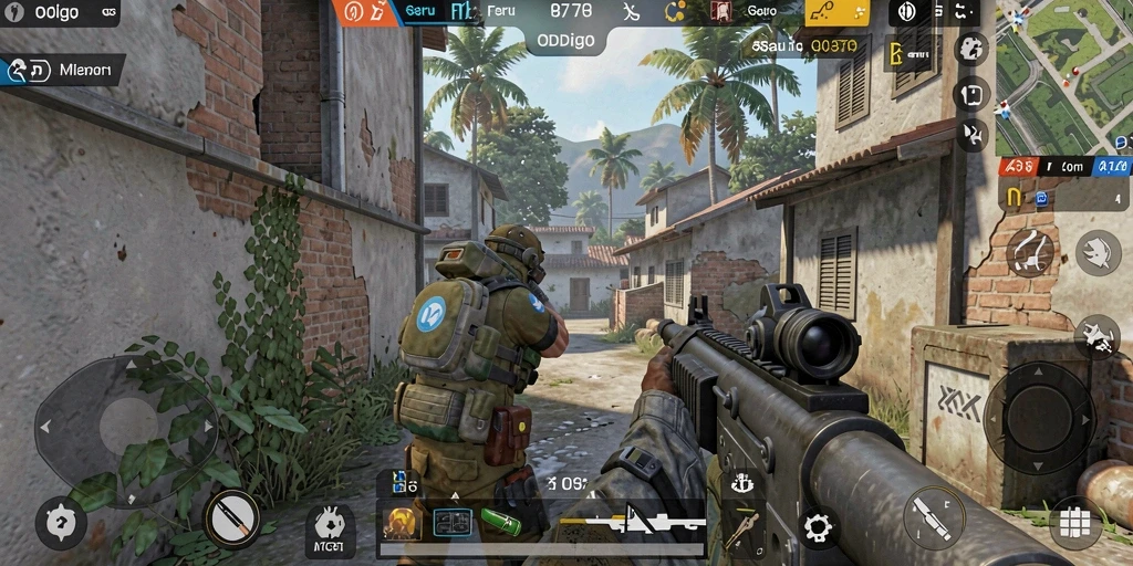 Gambaran gameplay seru ODDIGO dalam aksi FPS.