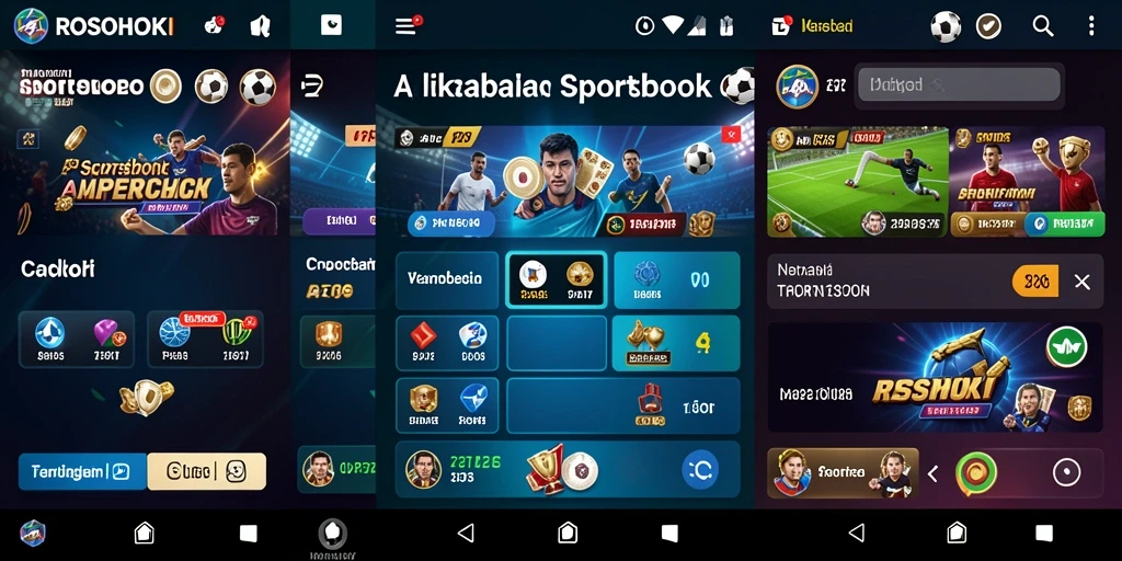 Tampilan dari gameplay Sportsbook yang menegangkan.