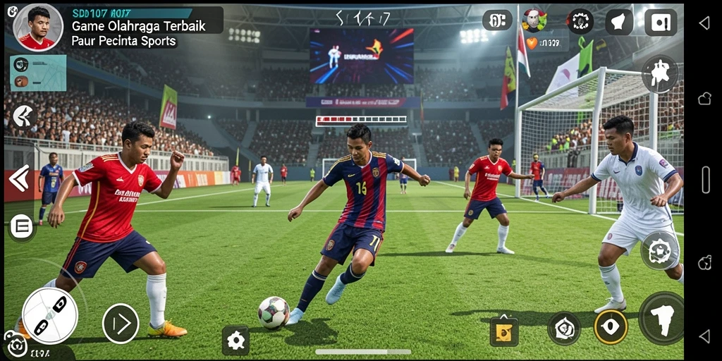 Gameplay <strong>SD107</strong> dengan aksi olahraga yang seru dan kompetitif.