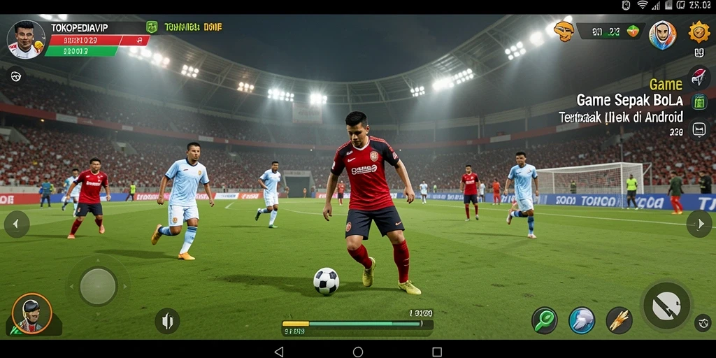 Screenshot gameplay TOKOPEDIAVIP yang menunjukkan aksi di lapangan.