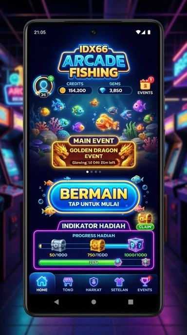 Tampilan utama aplikasi idx66 dengan antarmuka yang ramah pengguna.